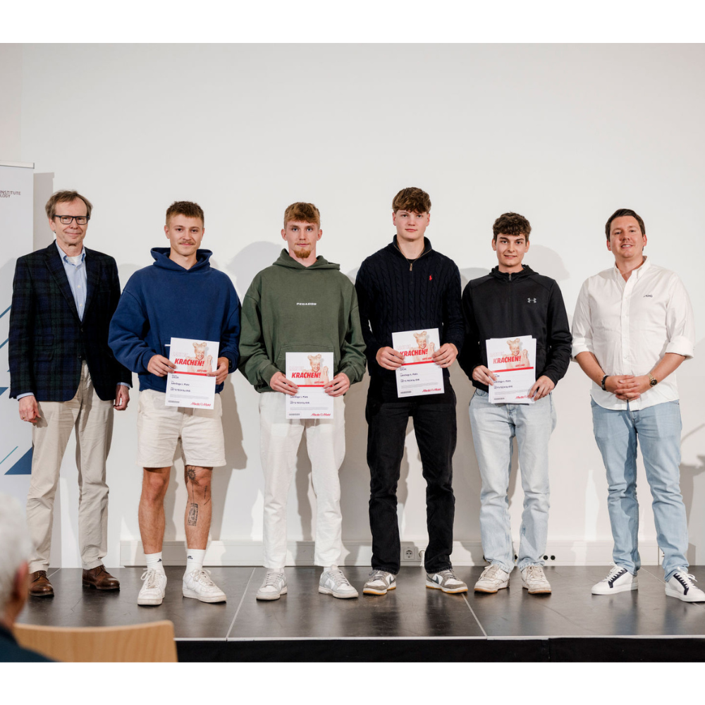 1. Platz beim Let´s Tech-Videowettbewerb